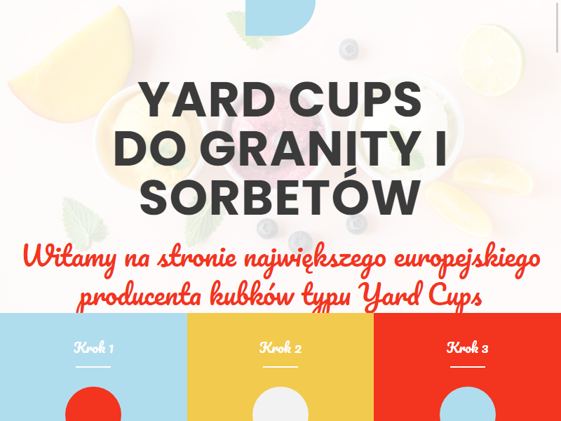 Sweet World - producent kubków Yard Cups do sorbetów